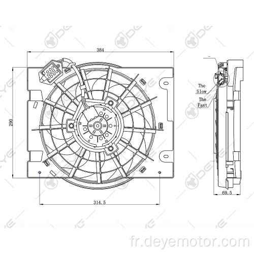 Ventilateur radiateur 12v pour OPEL ASTRA VAUXHALL